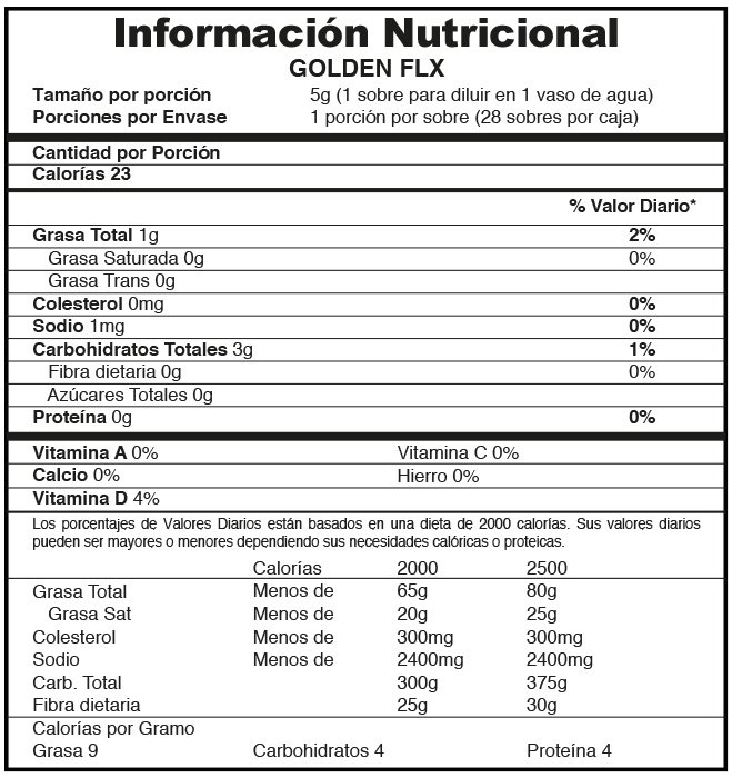 Información Nutricional