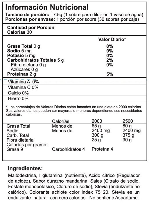 Información Nutricional