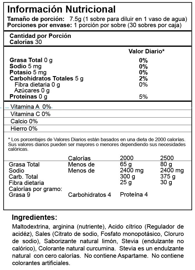 Información Nutricional