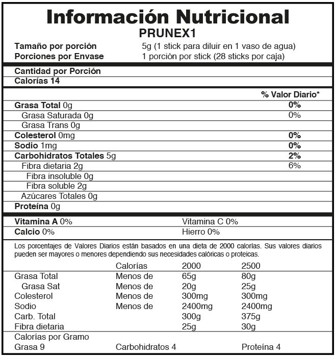 Información Nutricional